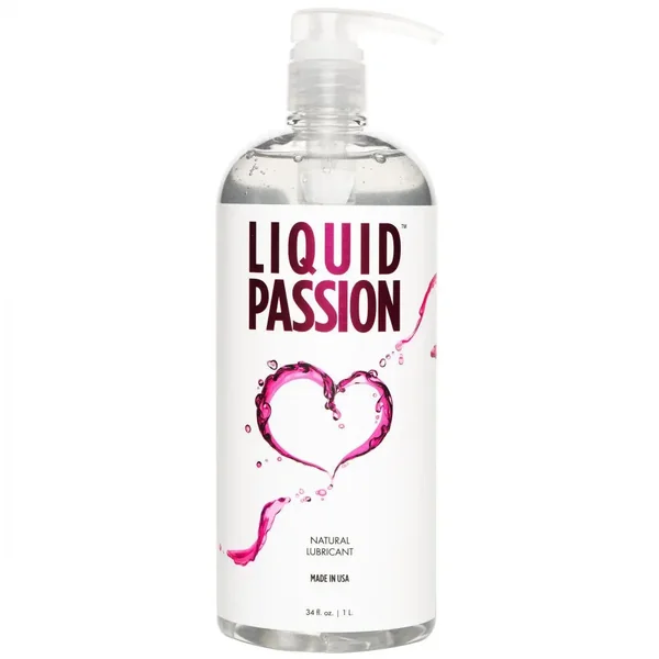 Liquid Passion Natural Lubricant - 34oz Water Based Lube