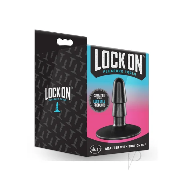 Lock On Adapter with Suction Cup - Black