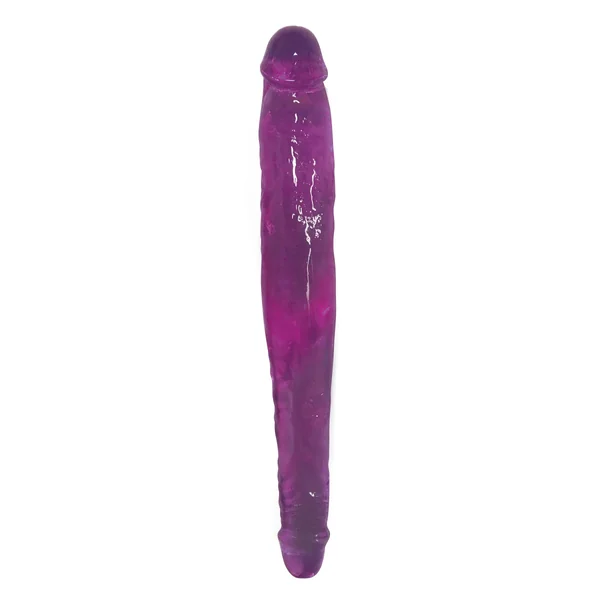 Lollicock Sweet Slim Stick Double Dildo - Purple BULK