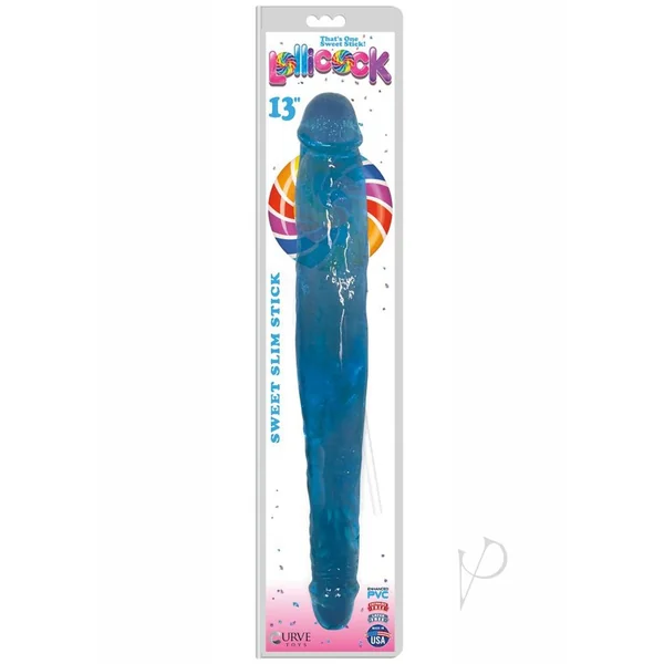 Lollicock Sweet Slim Stick Double Dong 13in - Berry