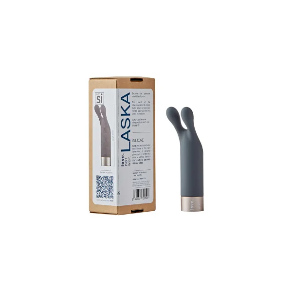 Love Not War Laska Head, Grey