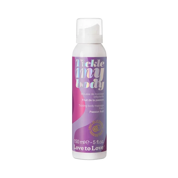 Love to Love Tickle My Body Tickling Body Massage Foam Passion Fruit 5 oz.