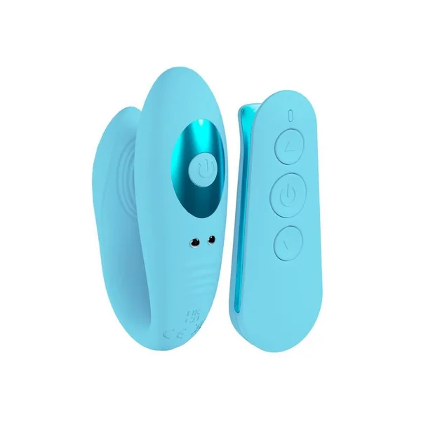 Loveline Charme Rechargeable Silicone Dual Motor Vibrator – Blue