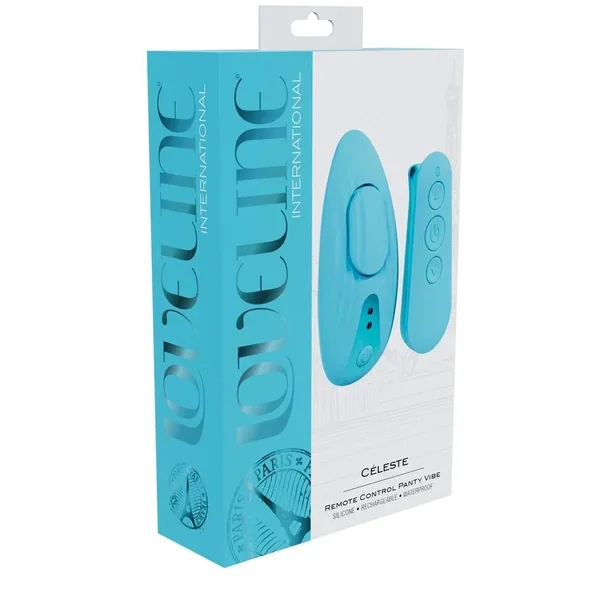 Loveline Céleste Rechargeable Silicone Panty Vibe with Remote – Paris Collection