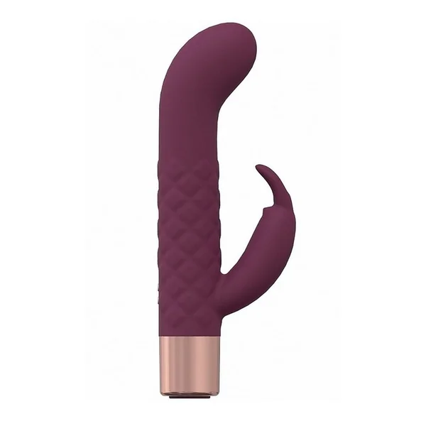 LoveLine Devotion Silicone Rechargeable 10 Speed Mini Rabbit – Burgundy