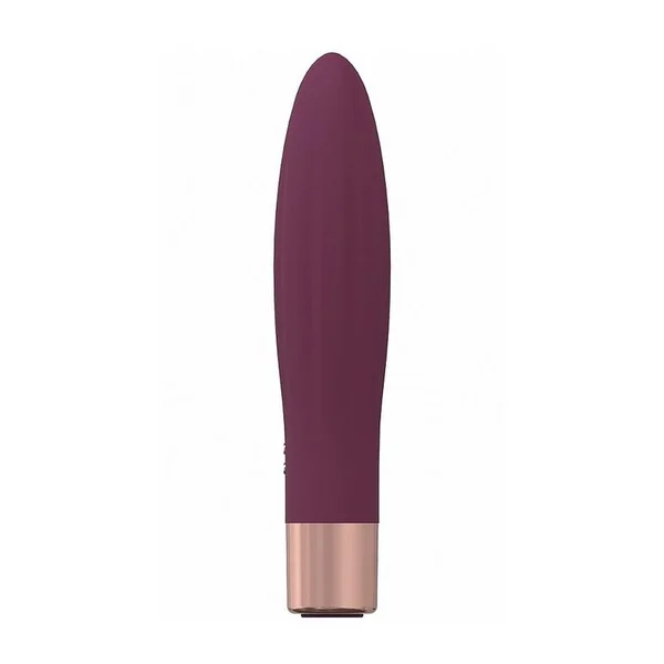 LoveLine Fame Silicone Rechargeable 10 Speed Mini Vibrator – Burgundy