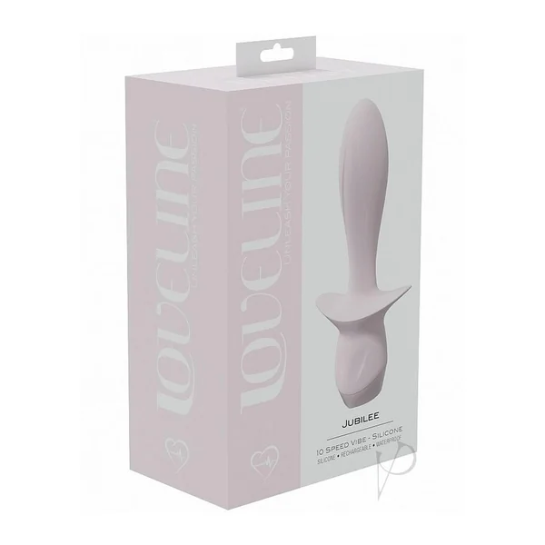 Loveline Jubilee 10 Speed Silicone Rechargeable Vibrator - Pink