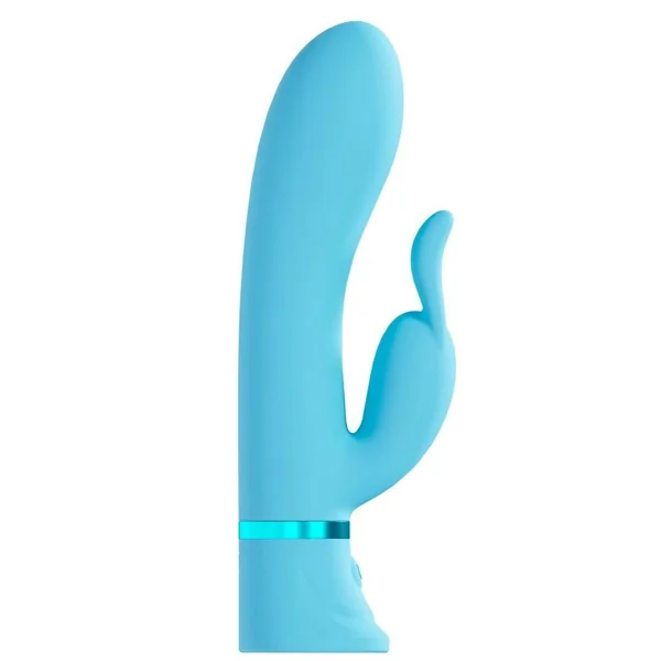 Loveline Tendre 10 function Rechargeable Silicone Rabbit Vibrator – Blue