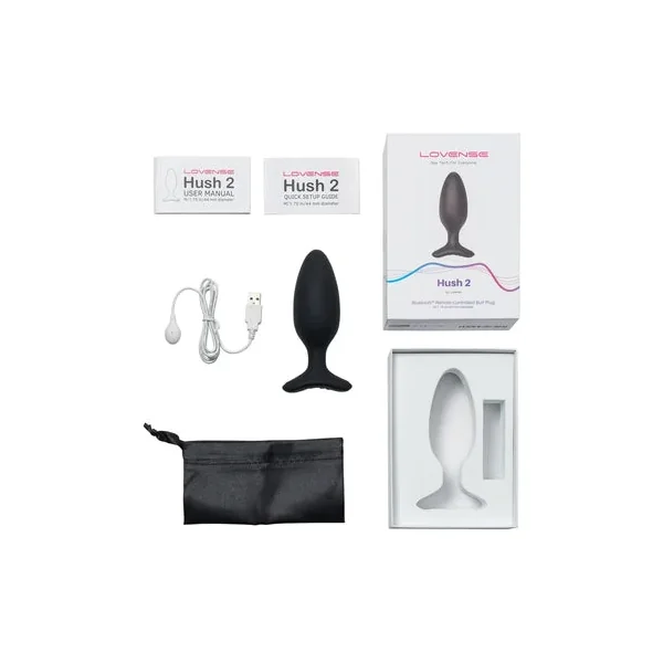 Lovense Hush 2 Remote-Controlled Vibrating Butt Plug