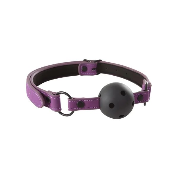 Lust Bondage Ball Gag Purple And Black
