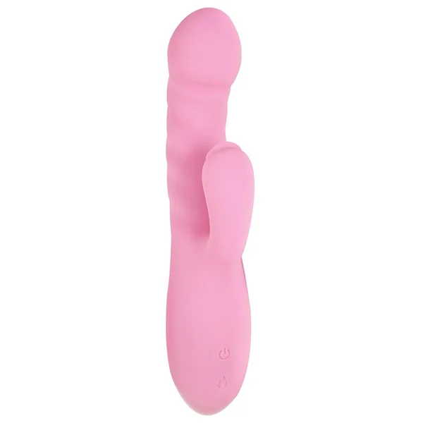 Luv Heat Up Thruster Rechargeable Silicone Vibrator – Pink