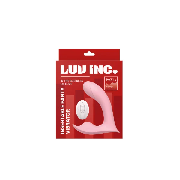 Luv Inc Pv71 Insertable Panty Vibrator, Pink