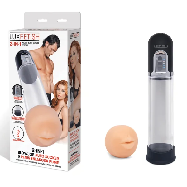 Lux F 2n1 Blowjob Auto Sucker and Penis Enlarger Pump