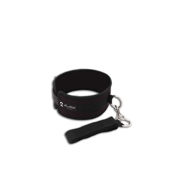 Lux Fetish Collar And Leash Set Black