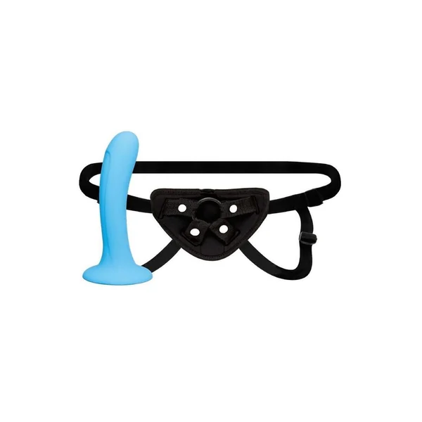 Lux Fetish My First Time Beginners Strap-on and Pegging Set – Black/Blue