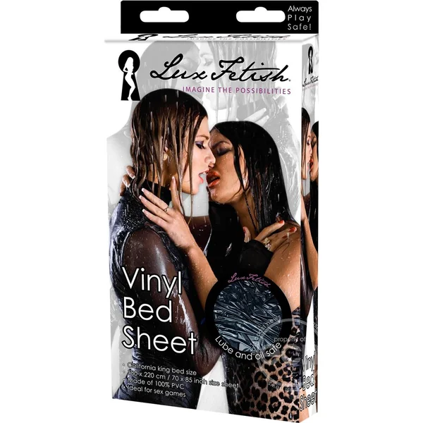 Lux Fetish Vinyl Bed Sheet - Black