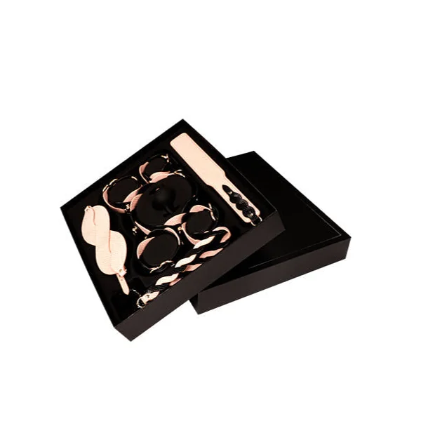 Luxe Bondage Box Set in Pink & Black Twist by Fetish Pleasure Play