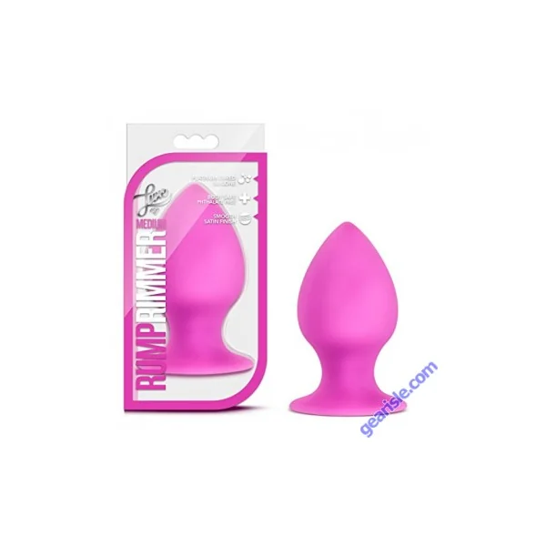 Luxe Rump Rimmer Medium Silicone Butt Plug Fuchsia