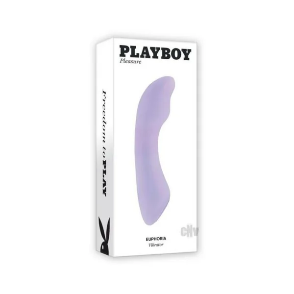 Luxury Vibrators: Playboy Euphoria Rechargeable Silicone G-spot Vibrator Opal