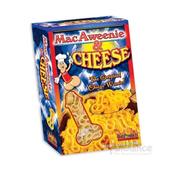 Macaweenie and Cheese Penile Shaped Macaroni Pasta 6.25 Oz