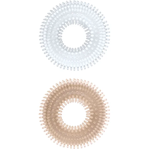 Mack Tuff Ribbed Cock Rings (2 pack) – Clear/Smoke