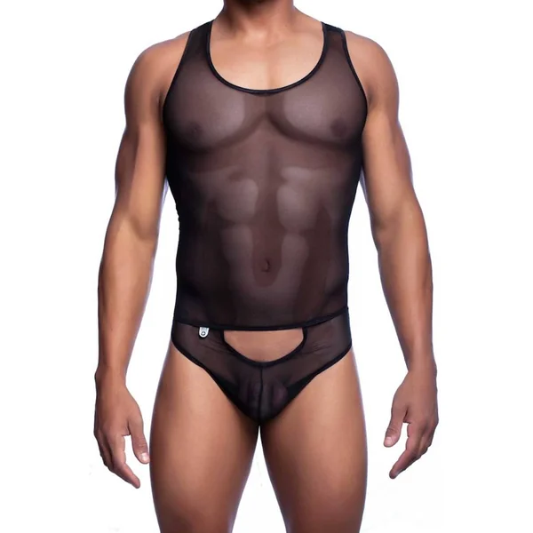 Male Basics - Sexy Body Tulle - Black - MBL09