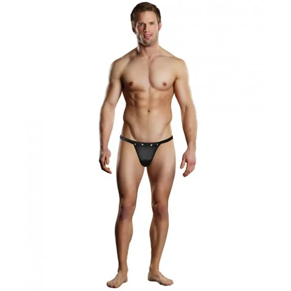 Male Power Bong Thong Underwear Black L/XL
