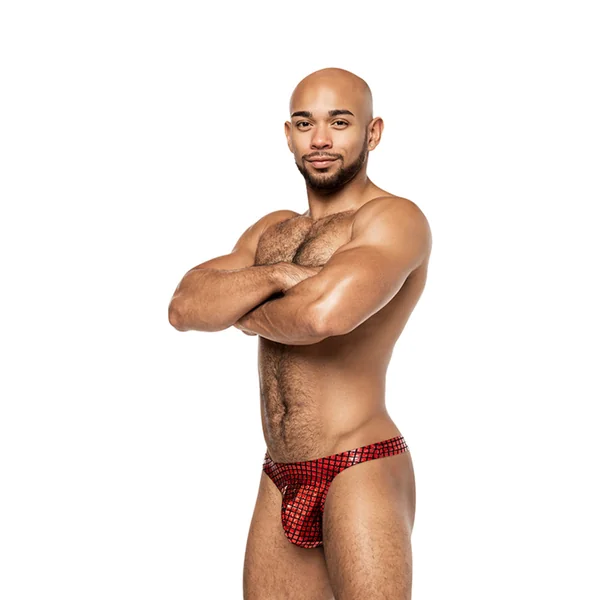 Male Power Disco Desire Bong Thong Black/Red S/M