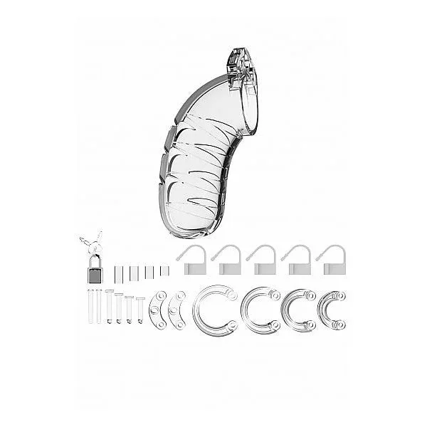 Mancage Chastity 4.5in Transparent Model 04
