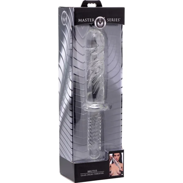 Master Series Brutus Glass Dildo Thruster