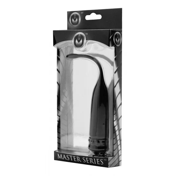 Master Series Cadence Vibrating Silicone Urethral Sound - Black