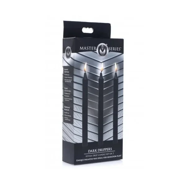 Master Series Dark Drippers Fetish Drip Candles Set of 3
