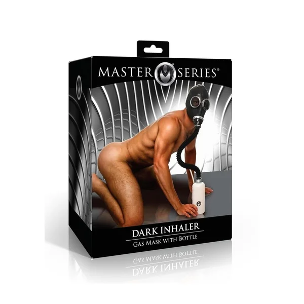 Master Series Dark Inhaler Gas Mask with Bottle