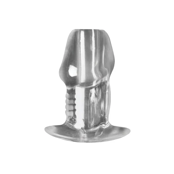 Master Series Dicked Hollow Anal Plug – Small – Clear