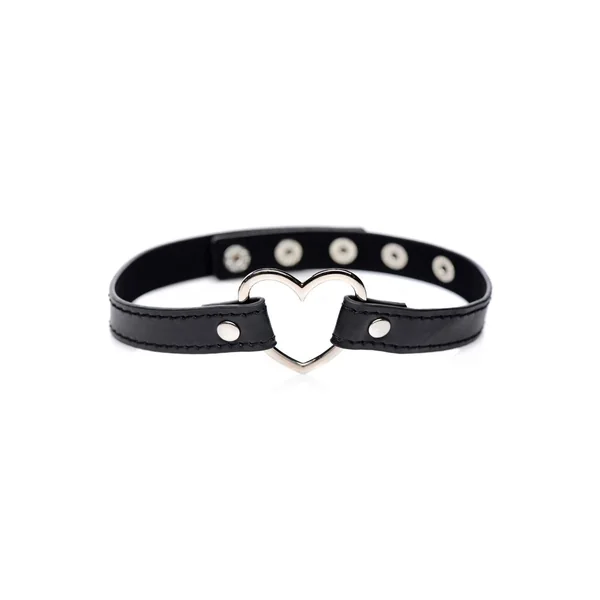 Master Series Heart Choker Necklace – Black