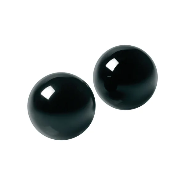 Master Series Jaded Glass Ben Wa Balls Black