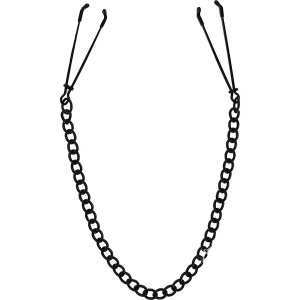 Master Series Reign Noir Tweezer Nipple Vice Black