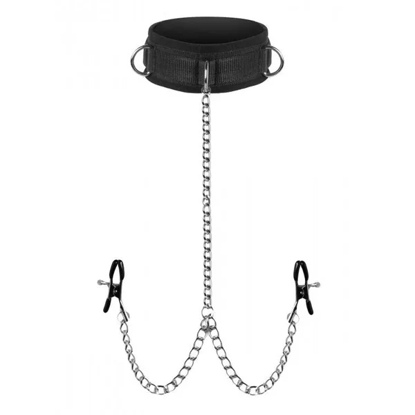 Master Series Submission Collar And Nipple Clamp Union