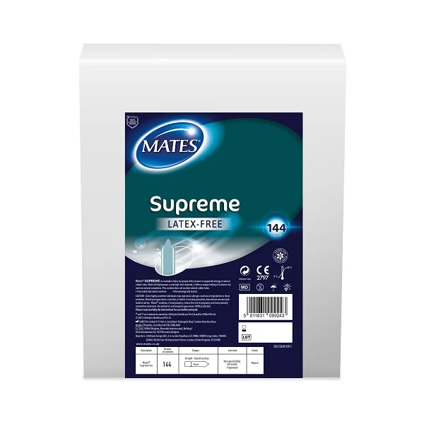 Mates Supreme Condom BX144 Clinic Pack
