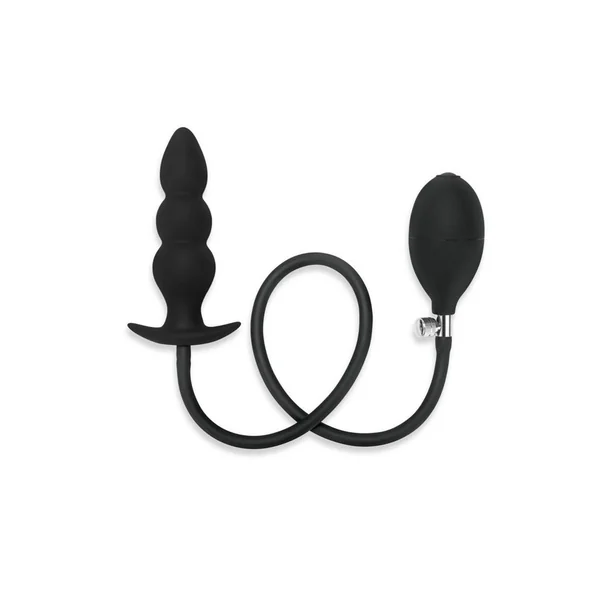 ME YOU US Inflatable Silicone Anal Beaded Plug – Black