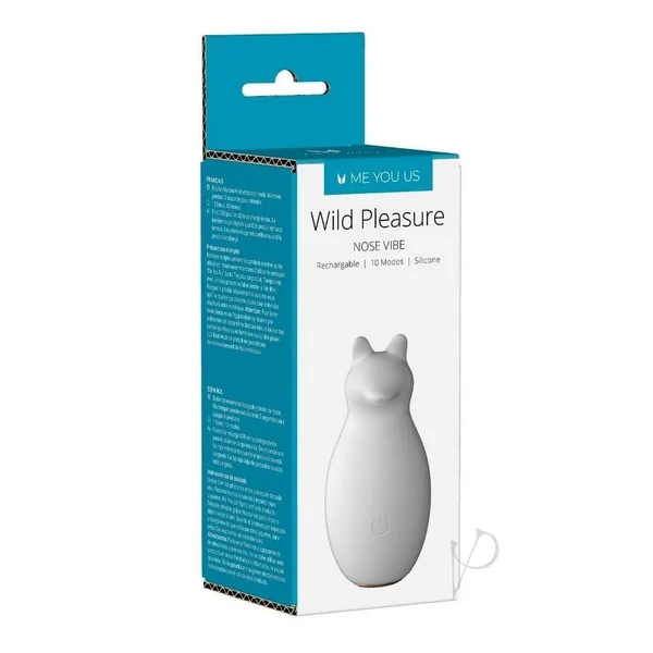 ME YOU US Wild Pleasure Nose Rechargeable Silicone Stimulator - White