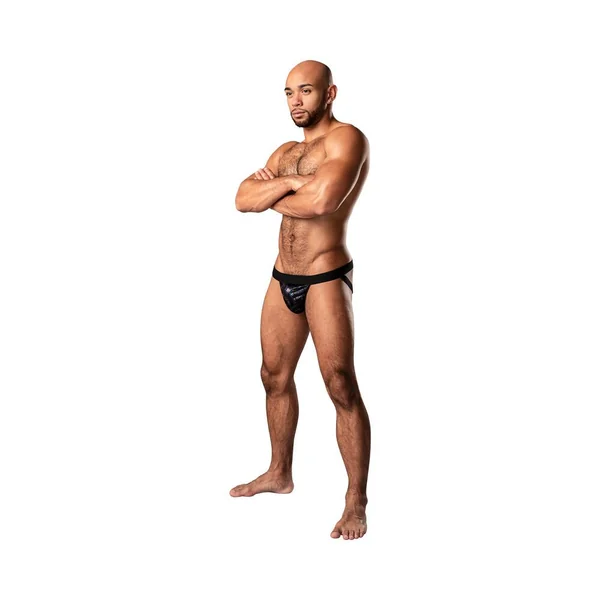 Men’s Clothing: Male Power Kaleidickscope Strappy Ring Jock Black