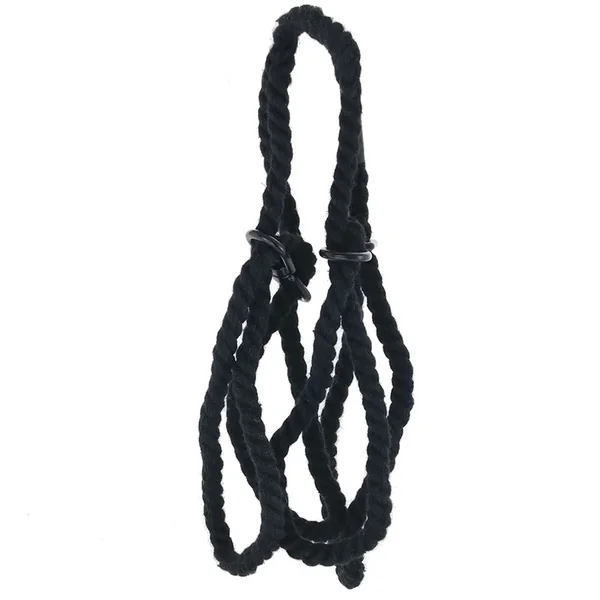 Merci Restrain Hemp Wrist/Ankle Cuffs in Black