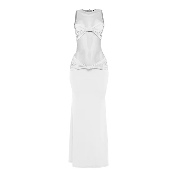 Mesh Contrast Rube Maxi Dress