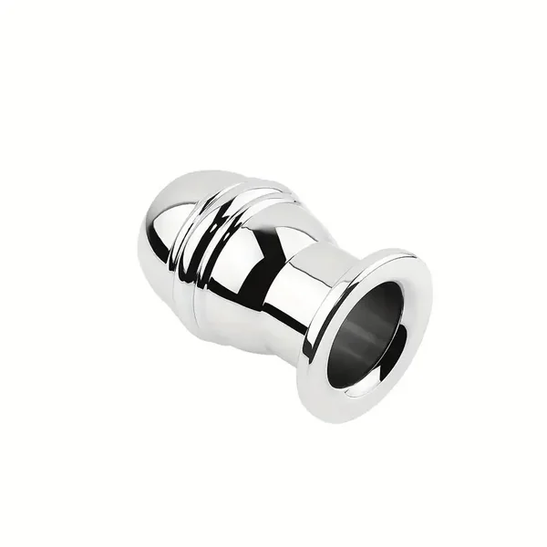 Metal Hollow Unique Polishing Metal Watchable Butt Plug For Anal Sex Love