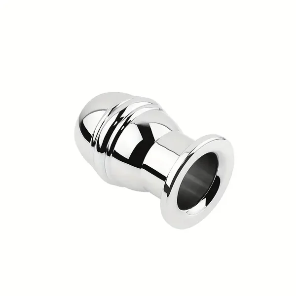 Metal Hollow Unique Polishing Metal Watchable Butt Plug For Anal Sex Love