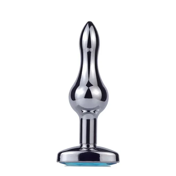 Metal Outdoor Jewel Base Butt Plug Sex Massager G-point Sex Toy Dildo