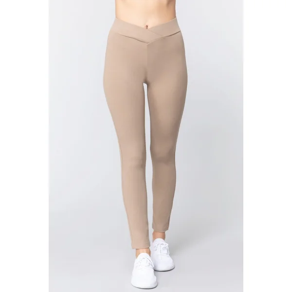 Mid-rise Ponte Pants