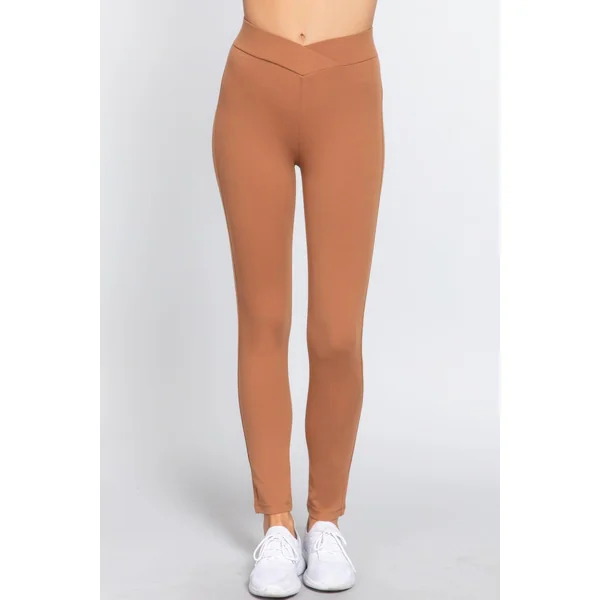 Mid-rise Ponte Pants