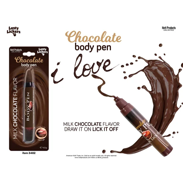 Milk Chocolate Edible Body Pen for Adult Intimate Playtime